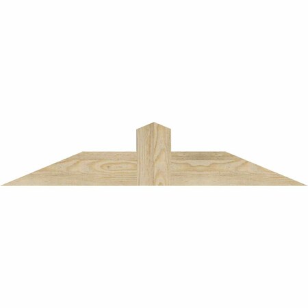 Ekena Millwork Portland Rough Sawn Timber Gable Bracket, Douglas Fir, 36"W x 7"H x 2"D x 4"F, 5/12 Pitch GBW036X07X0204POR00RDF